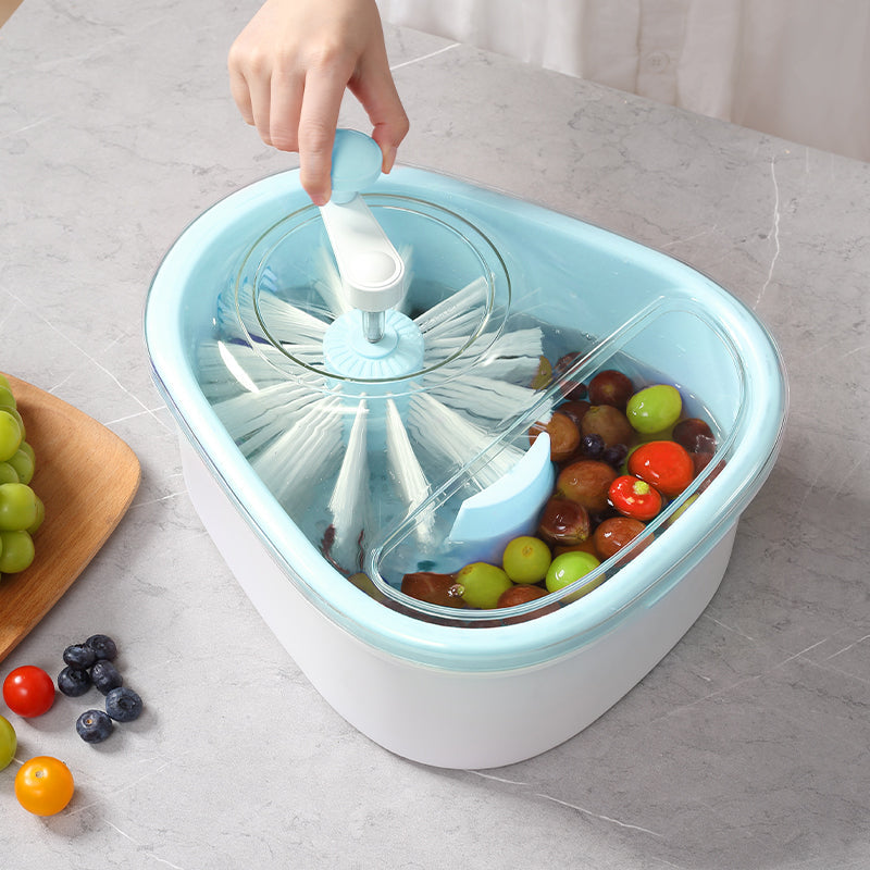 Fruit Cleaner Spinner, Large Fruit Washer Spinner with Brush