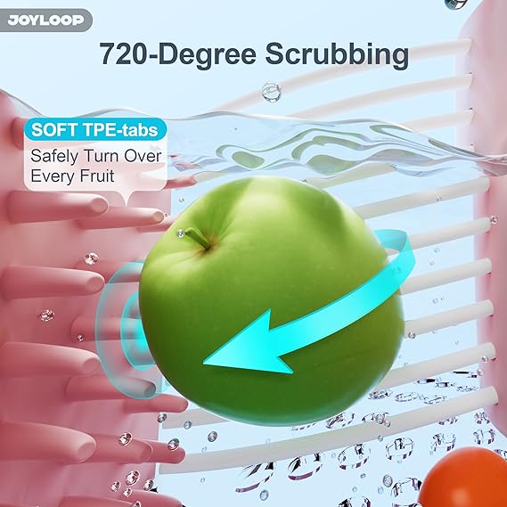 Fruit Cleaner Spinner, Large Fruit Washer Spinner with Brush